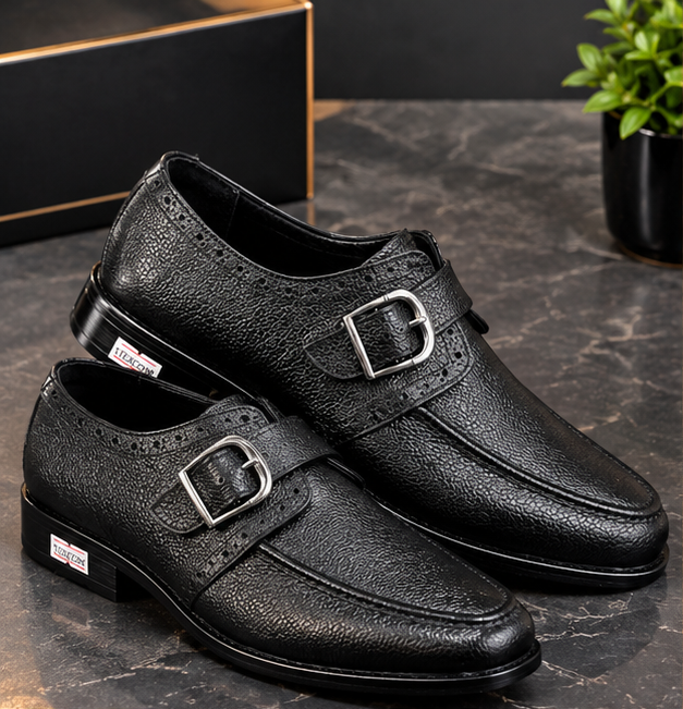MOCHI Shoes For Men’s Genuine Leather Black Formal Shoes
