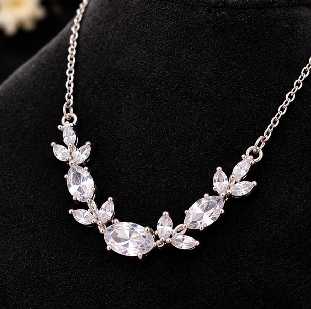 Necklace for Women Silver Tulip