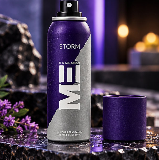 Me Storm Gas Free Spray, For Men, 120ml