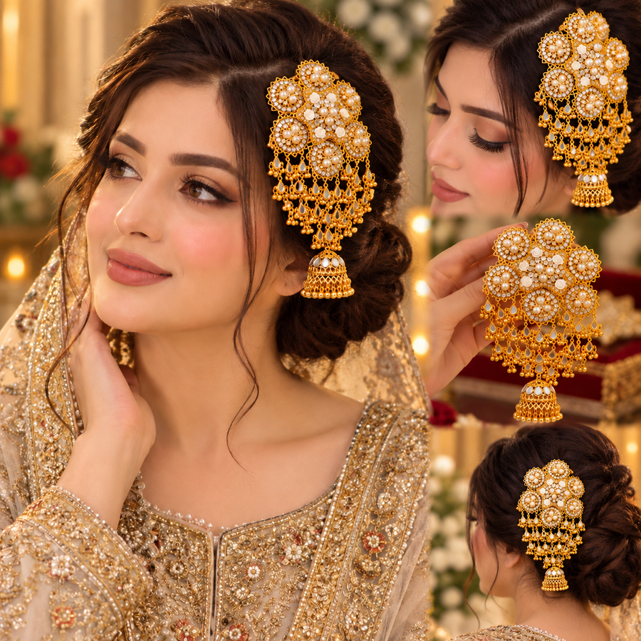 Royal Bridal Kundan Golden Jewelry