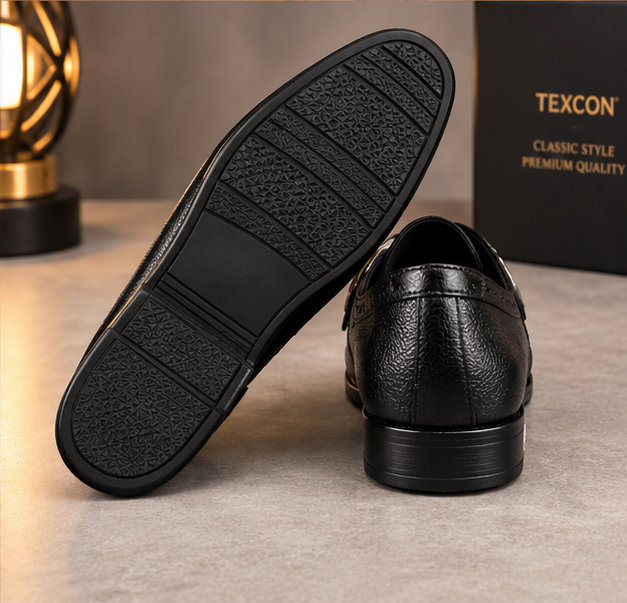 MOCHI Shoes For Men’s Genuine Leather Black Formal Shoes