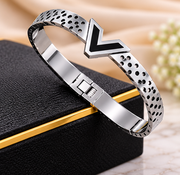 stainless silver steel bracelets