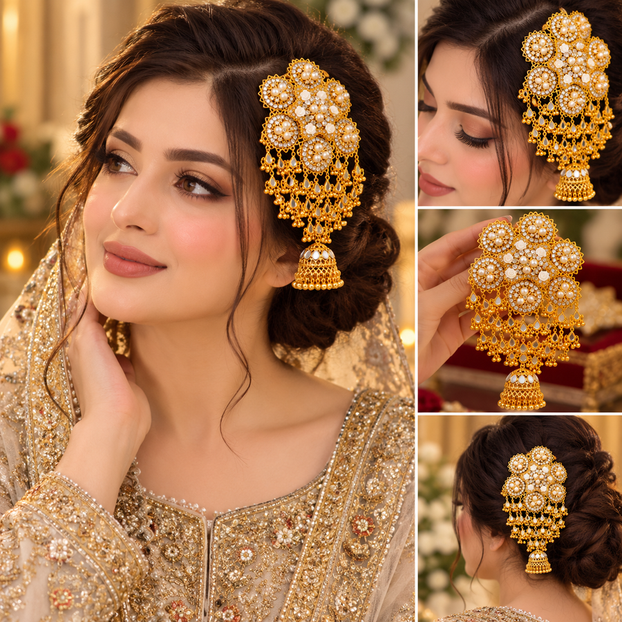 Royal Bridal Kundan Golden Jewelry