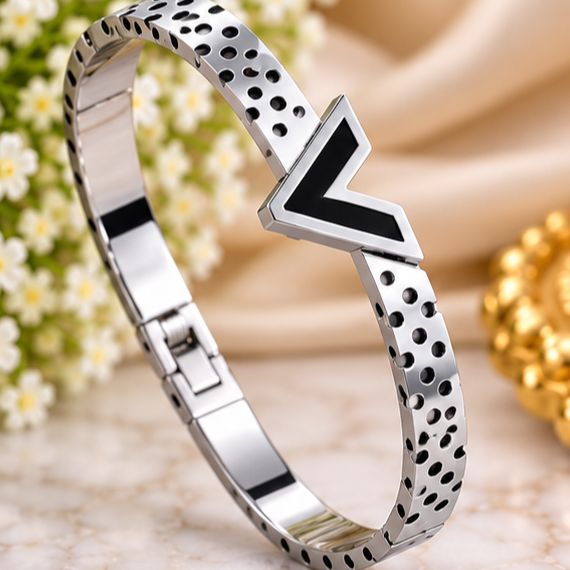 stainless silver steel bracelets