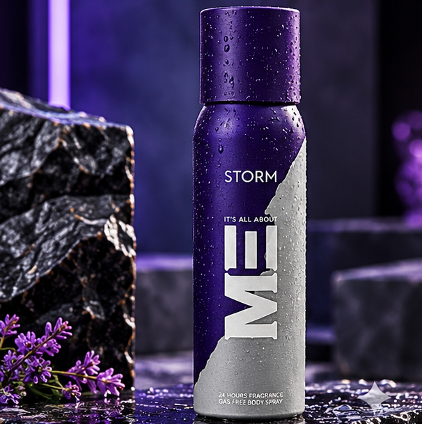 Me Storm Gas Free Spray, For Men, 120ml