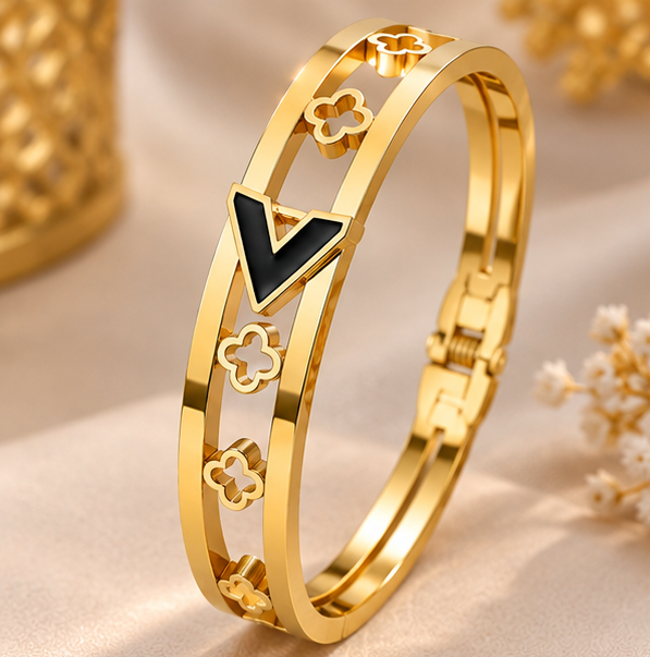 Stainless Steel Handcuff Bracelet