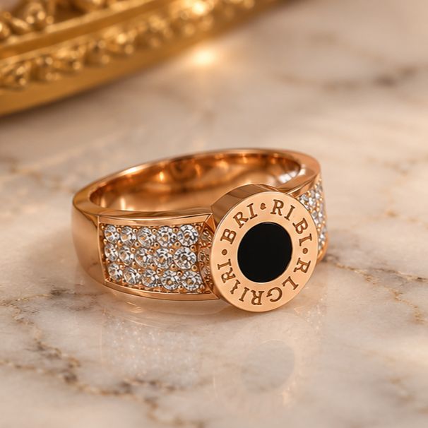 Rings For Women Stainless Steel Golden Trendy