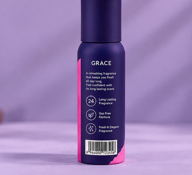 Me Grace Gas Free Spray, For Men, 120ml