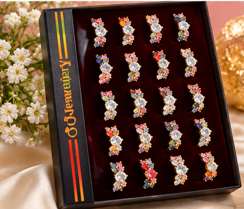 Stylish Crystal Stone Fashion Rings pack of 1