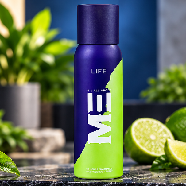 Me Life Gas Free Spray, For Men, 120ml
