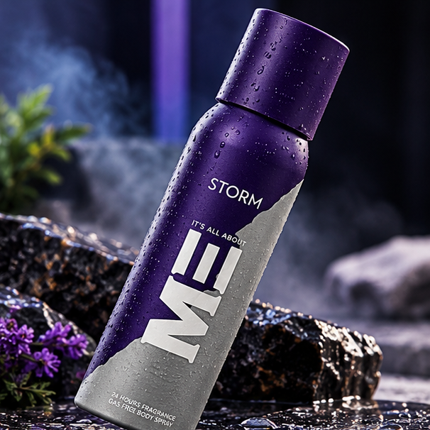 Me Storm Gas Free Spray, For Men, 120ml