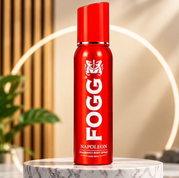 FOGG Napoleon Body Spray for Men – Premium Red Fragrance, Bold Masculine Style & Refreshing Scent | Stylish Everyday Perfume Spray