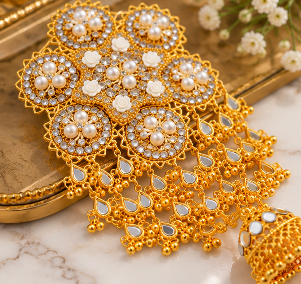 Royal Bridal Kundan Golden Jewelry