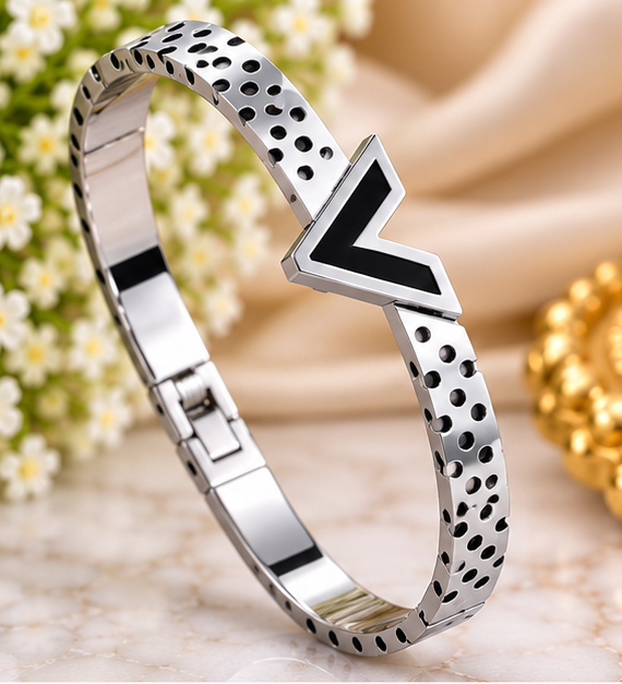 stainless silver steel bracelets