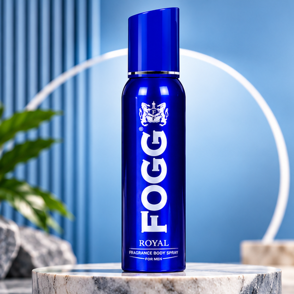 FOGG Royal Body Spray for Men – Premium Blue Fragrance, Bold & Refreshing Scent | Stylish Long-Lasting Perfume Spray for Daily Wear