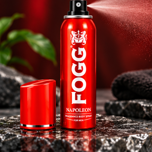 FOGG Napoleon Body Spray for Men – Premium Red Fragrance, Bold Masculine Style & Refreshing Scent | Stylish Everyday Perfume Spray