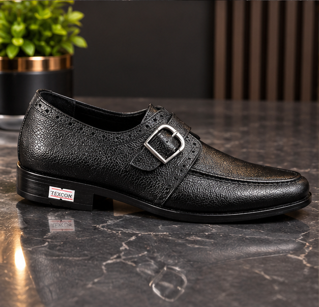 MOCHI Shoes For Men’s Genuine Leather Black Formal Shoes